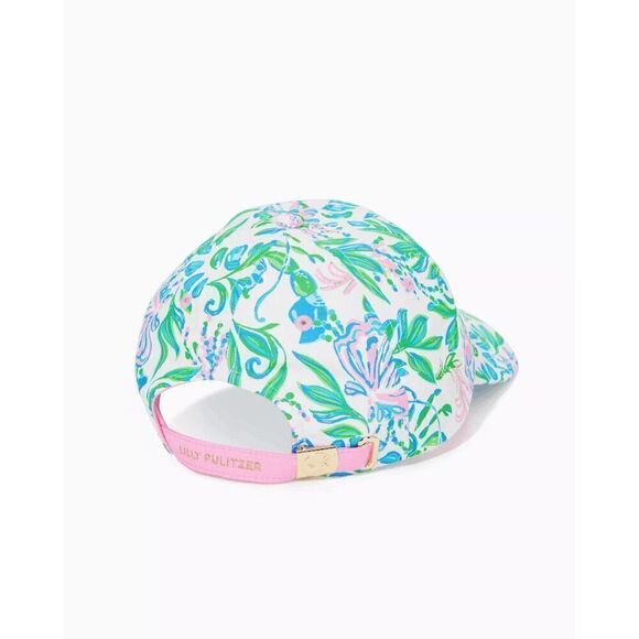 ☀🌴🏌 NWT LILLY PULITZER Women’s Run Around Hat Resort White Print - Picture 3 of 10